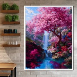 Cherry Cascade Dream Valley - NicheCanvas