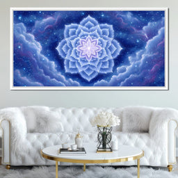 Celestial Lotus Nebula Dance - NicheCanvas