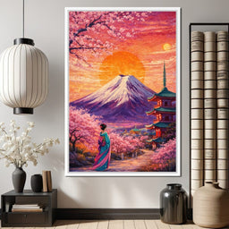 Sakura Sun Ascension - TooplesArt - NicheCanvas