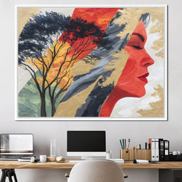 Tree of Vibrant Reflections - NicheCanvas