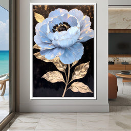 Golden Petal Elegance Bloom - NicheCanvas