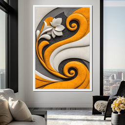 Fusion of Flower and Flow - TooplesArt - NicheCanvas