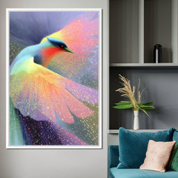 Radiant Feathered Aurora Soar - NicheCanvas