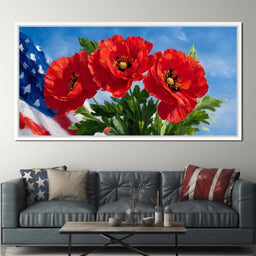 American Poppies in Bloom - NicheCanvas