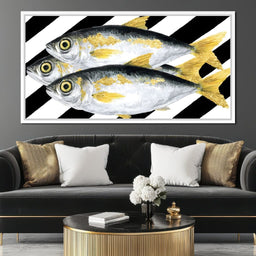 Triple Gilded Mackerel Parade - NicheCanvas