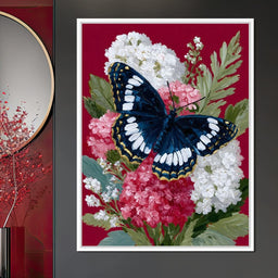 Midnight Butterfly Garden Bouquet - NicheCanvas