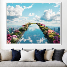  Pool on top of the World - NicheCanvas