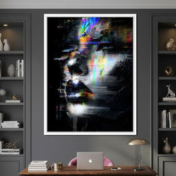 Prismatic Glitch Visage - NicheCanvas