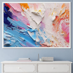 Radiant Impasto Color Surge - NicheCanvas