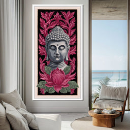 Zen Meditation Lotus Buddha - NicheCanvas