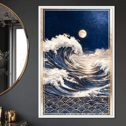Golden Tide Under A Silent Moon - NicheCanvas