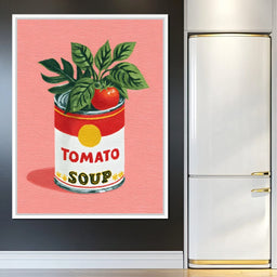 Pop Tomato Soup Garden Can - NicheCanvas