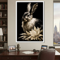Quiet Contemplation Of The Wild Hare - NicheCanvas