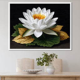 Radiant Lotus Elegance - NicheCanvas