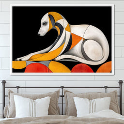 The Bauhaus Hound - TooplesArt - NicheCanvas