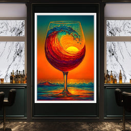 Sunlit Wave Enchantment - NicheCanvas