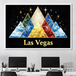 Vegas Golden Horizon of Night Stars - NicheCanvas