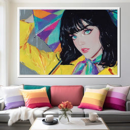 Raincoat Girl - NicheCanvas