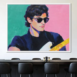 Retro Cool Guitar Sunglass Hero - NicheCanvas