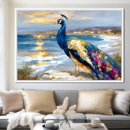 Gilded Peacock Shorelight - NicheCanvas