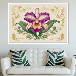 Regal Orchid Botanical Grace - NicheCanvas