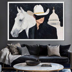 White Stetson Capitol Ranger - NicheCanvas