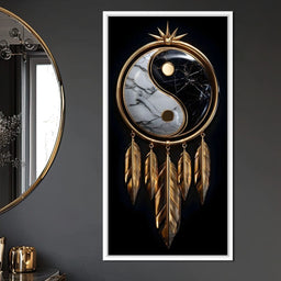 Golden Balance Dreamcatcher Marble - NicheCanvas