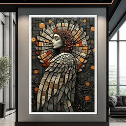 Mosaic Angel Enchantment - NicheCanvas