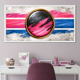 Collision of Modern Circles - NicheCanvas