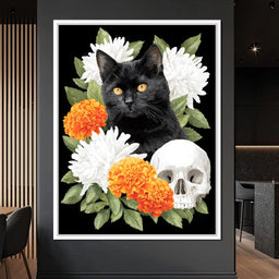 Nocturnal Feline Memento Bouquet - NicheCanvas