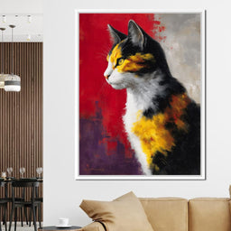 Golden Calico Cat Profile - NicheCanvas