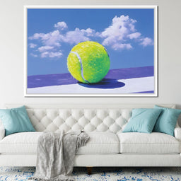 Tennis Ball Under Summer Sky - NicheCanvas