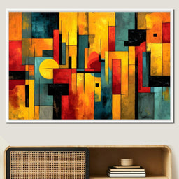 Geometric Dawn Spectrum - NicheCanvas