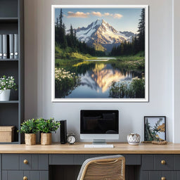 Mountaintop Reflections - NicheCanvas