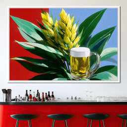 Golden Harvest Brew Symphony - NicheCanvas