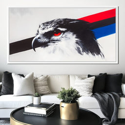 Fierce Hawk Gaze - NicheCanvas