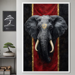 Golden Sigil Elephant King - NicheCanvas