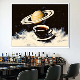 Saturn's Morning Brew - NicheCanvas