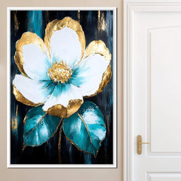 Golden Bloom Elegance - NicheCanvas