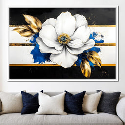 Golden Petal Harmony Blossoms - NicheCanvas