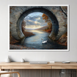 Swan's Passage - TooplesArt - NicheCanvas