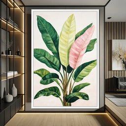 Tropical Leaf Symphony - NicheCanvas