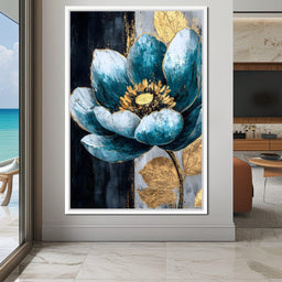 Radiant Petals Golden Harmony - NicheCanvas