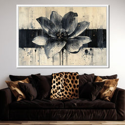 Nocturnal Blossom Drifts - NicheCanvas