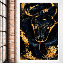 Gilded Coil Of Midnight Power - NicheCanvas