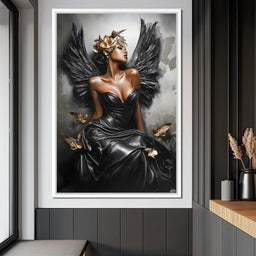 Golden Wings of Elegance - NicheCanvas