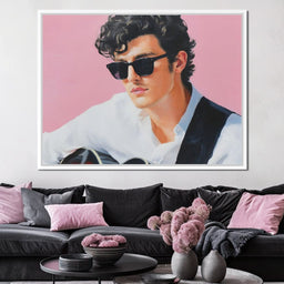 Retro Guitarist Cool Charisma - NicheCanvas