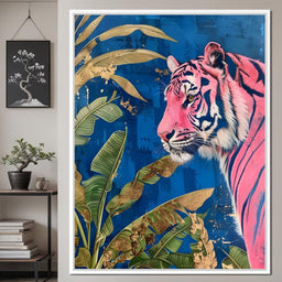 Pink Tiger Tropical Majesty - NicheCanvas