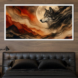 Solitary Howl Before Dawn - NicheCanvas