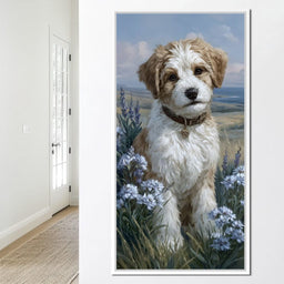 Puppy Meadow Dreams - NicheCanvas